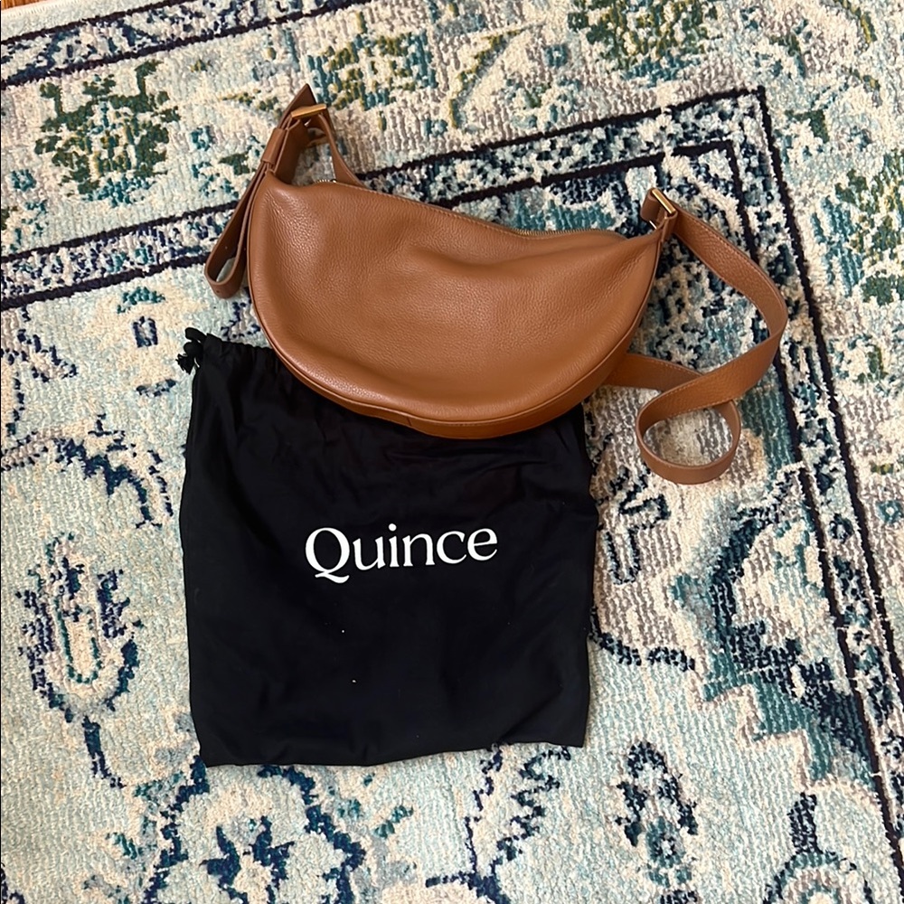 Quince Tan Leather Handbag